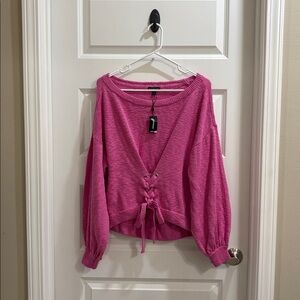 ✨NWT~Express Lace Up Sweater✨